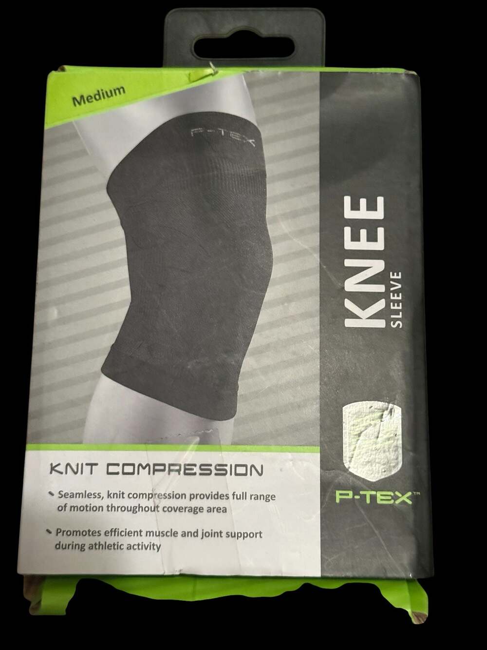 P-TEX Knit Compression Knee Sleeve, Size Medium